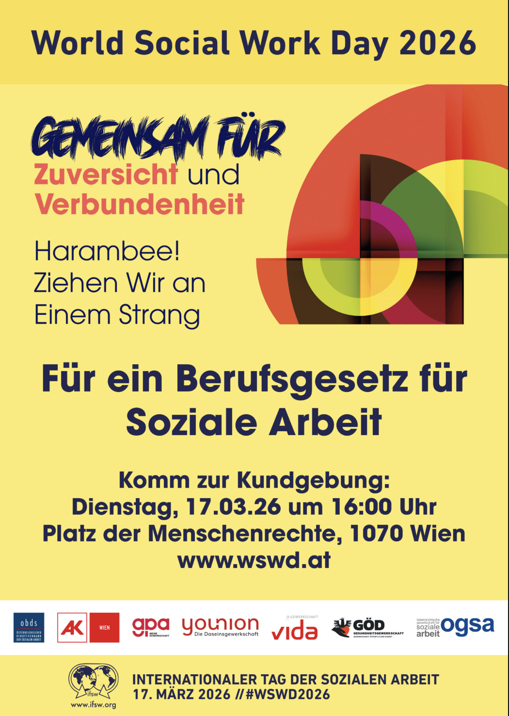 World Social Work Day 2026: Soziale Arbeit sichtbar machen!