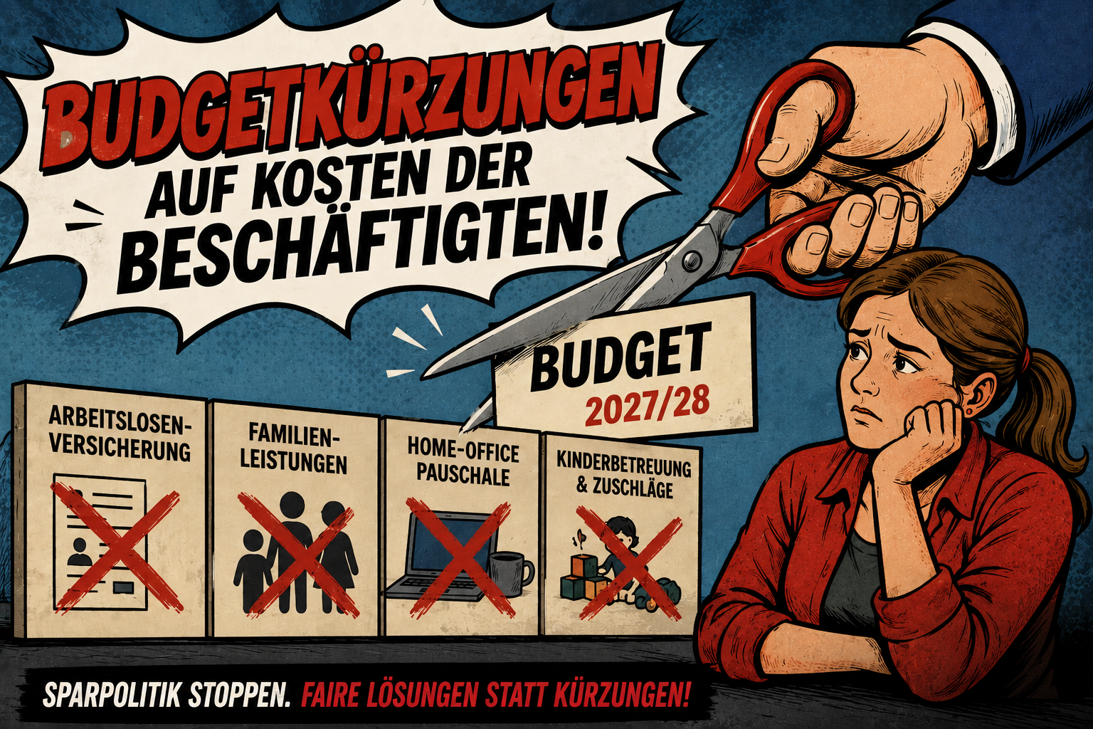 Doppelbudget 2027/28: Gespart wird wieder bei den Beschäftigten