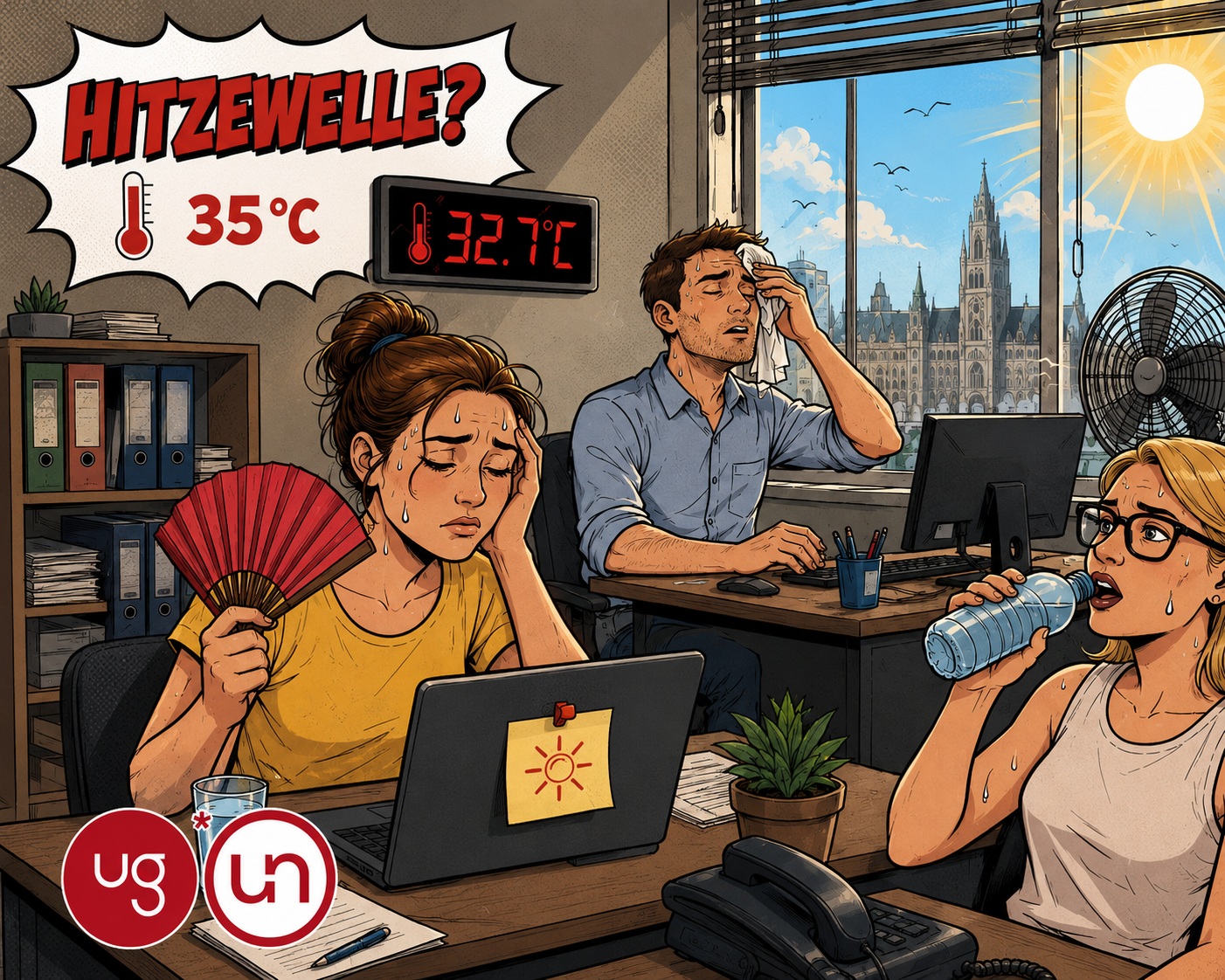 🌡️ Hitzewelle im Büro: Tipps allein reichen nicht!